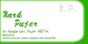 mark pujer business card